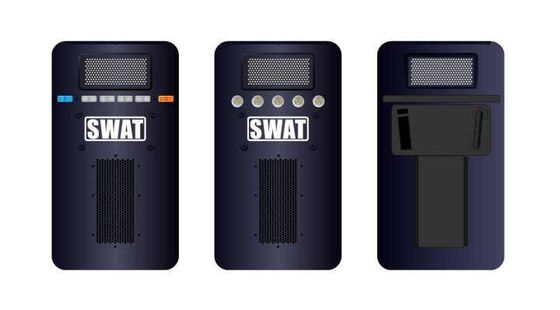 Police Protective Sound Barrier Shield High Strength Steel Structure