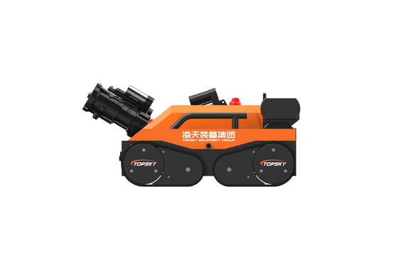 Strong Towing Capacity Portable Electric Four Track Fire Extinguishing Robot Self Protection Spray System