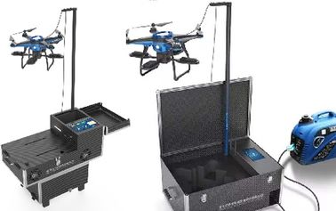 Bright Anti Terrorism Equipment Tethered Lighting Drones 500m Remote Distance