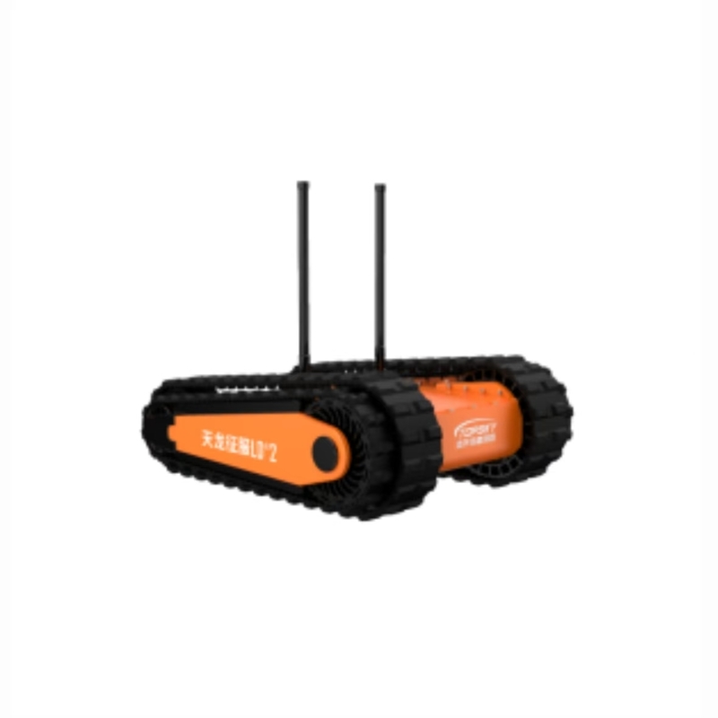 Small Single Arm Tracked Robot Chassis 450mm x 238mm x 60mm 0.8 kg