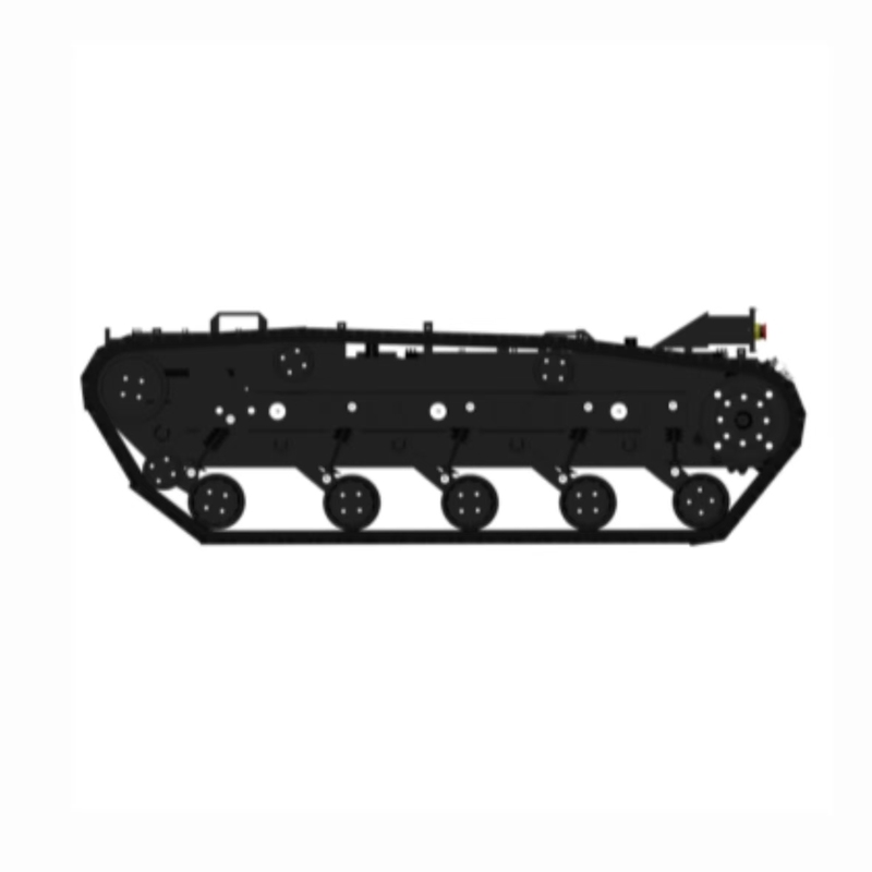 Medium-Sized Explosion-Proof Tracked Robot Chassis with IP67 Protection Exd [ib] II CT6Gb Rating and Two High-Power Motors